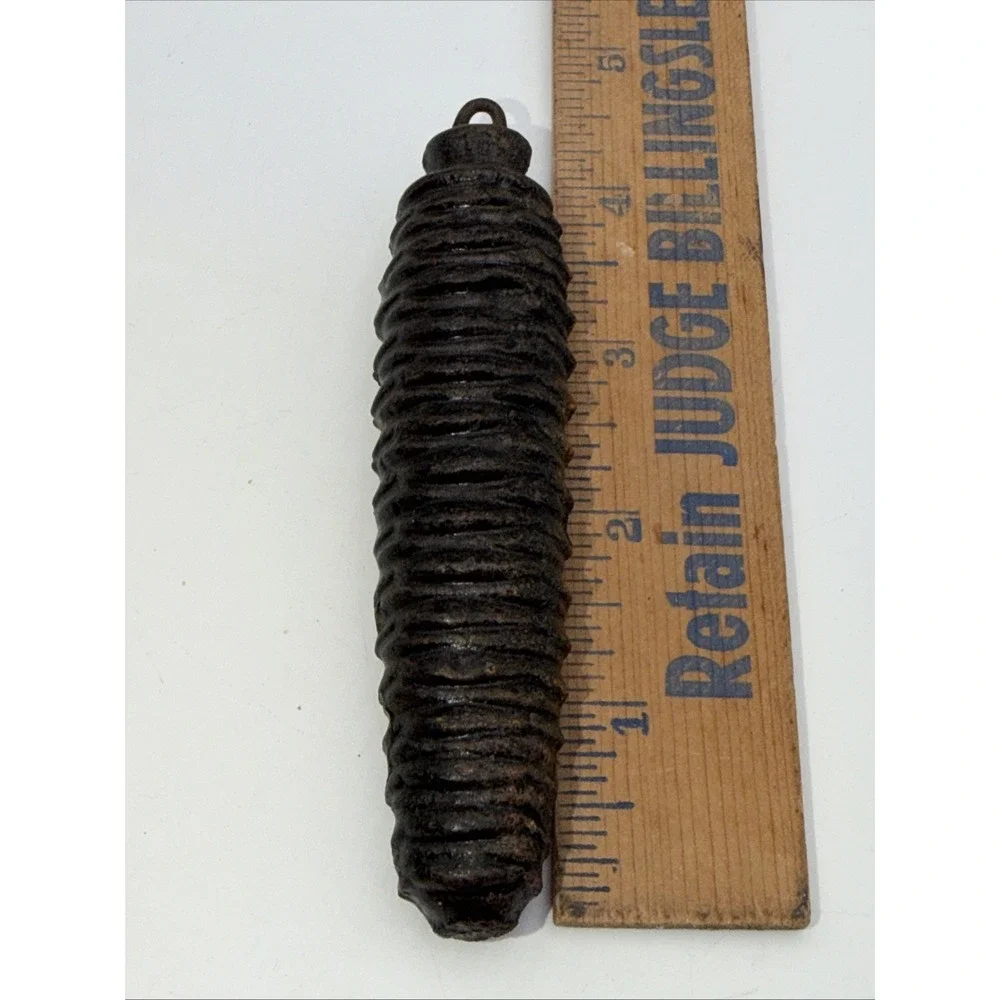 Cast Iron Pine Cone Weight for Cuckoo Clock Bronze Finish Weighs 1/2 Pound